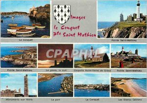 Modern Postcard Images Conquent Pte the Saint Mathieu Pointe Saint Mathieu Le...