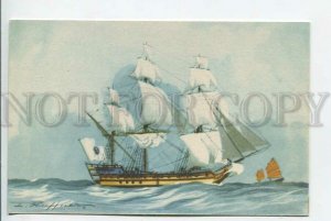 439345 FRANCE HAFFNER Ship of the East India Company advertising colonial lines