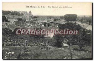 Postcard Old St Aignan Vue Generale Bellevue Taking