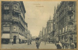 Germany Chemnitz street view tramway 1927