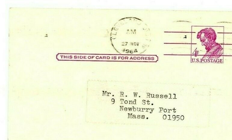 Postcard  Covered Bridge Society, Northern OH Meeting Announcement , 1964.   S5