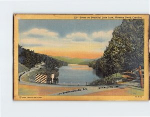 Postcard Scene on Beautiful Lake Lure North Carolina USA