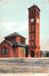 Chapel of the Normal School Hampton, VA, USA 1908 