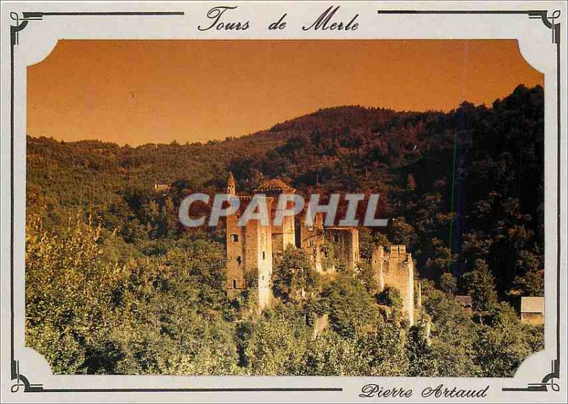 Postcard Modern Tours de Merle Correze They stand on the crest of a promontory