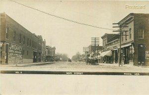 NE, Ponca, Nebraska, Main Street, JM Davey General Merchandise, Olson, No A,RPPC