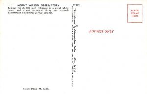 Mount Wilson Observatory Space Unused 