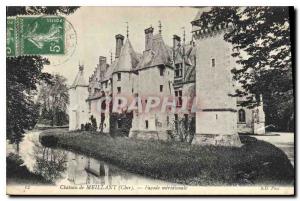 Postcard Old Chateau Meillant Cher Facade Meridionale