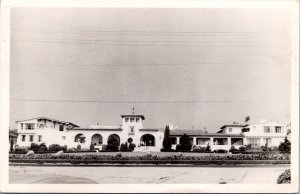 Real Photo Postcard Apartment Hotel Building in Long Beach, California