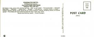 ME - Old Orchard Beach. Edgewater Motel (3.5 X 8.25). 