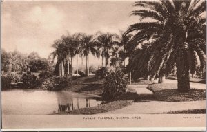 Argentina Buenos Aires Parque Palermo Vintage Postcard C204