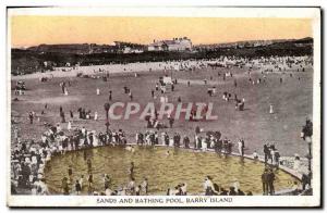 Postcard Ancient Sands And Bathing Pool Barry Island