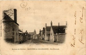 CPA BAZOCHES-les-GALLERANDES - Rue Principale - Env. de PITHIVIERS (632277)