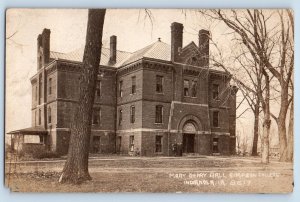 Indianola Iowa IA Postcard RPPC Photo Mary Berry Hall Simpson College Building