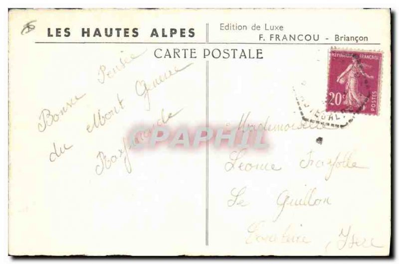 Old Postcard Briancon Montgenevre