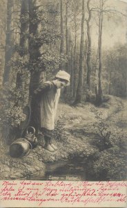 Fine art postcard Camp - Autumn 1905