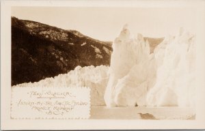 Taku Glacier Alaska AK Unused Arctic Studio Prince Rupert BC RPPC Postcard H61