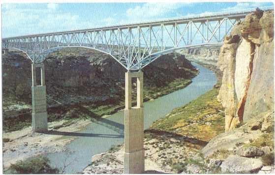 U.S. 90 Pecos River Bridge in West Texas, TX, Chrome