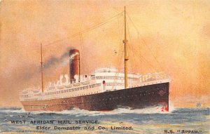 SS Appam Elder Dempster Line Ship Unused 