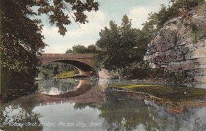 Postcard Stone Arch Bridge Mason City Iowa