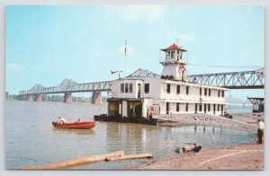 State View~Louisville KY~US Coast Guard Station~Ohio River~Bridge~Vintage PC