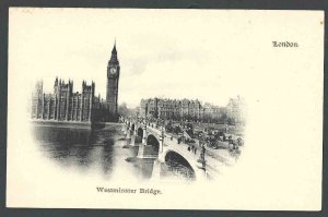 Ca 1902 PPC* London Westminster Bridge Mint UDB