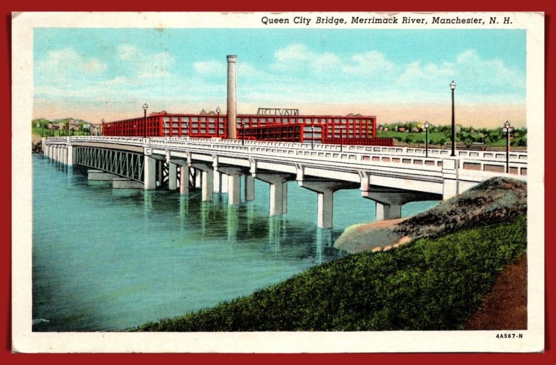 New Hampshire, Manchester - Queen City Bridge -  [NH-360]