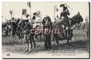 Old Postcard Fetes de Jeanne d & # 39Arc Compiegne In tournament Door banners