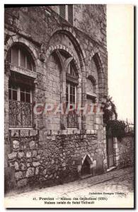 Postcard Old House Provins Children orphaned birthplace of Saint Thibault