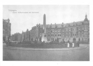 B35455 Erlangen Kaiser Wilhelmsplatz mit Denkmal germany