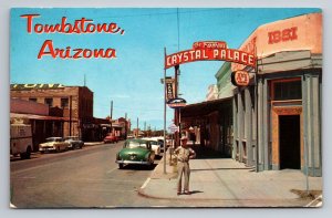 Tombstone Arizona & Crystal Palace Saloon Vintage Postcard Posted 1961