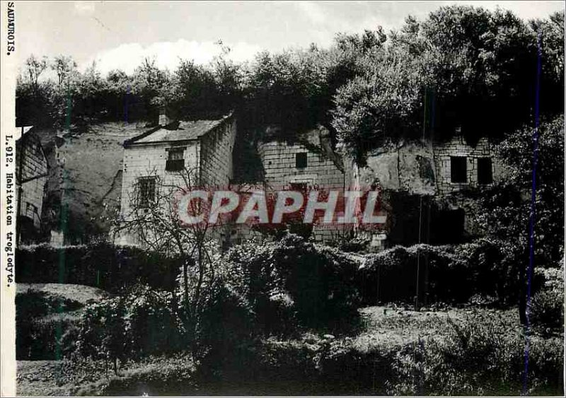 Postcard Modern Housing Saumur Troglodyte