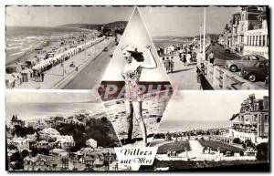 Modern Postcard Villers Sur Mer beach Avenue of the Republic General view