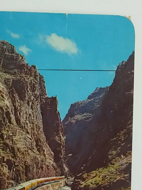 Streamline Train D&RG Railroad Royal Gorge Canon City Colorado 1968 Vintage Post