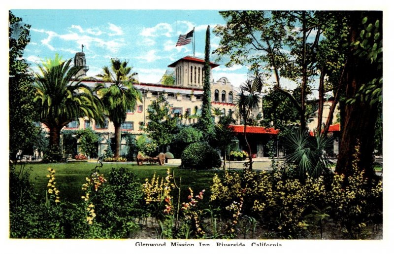 California  Riverside , Glenwood Mission Inn , rear view