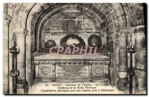 Old Postcard Rueil Interior From The Crypt & # 39Eglise Tomb Of Queen Hortens...