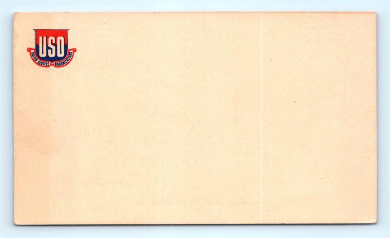 Postcard WW2 USO United Service Organization Blank  K01