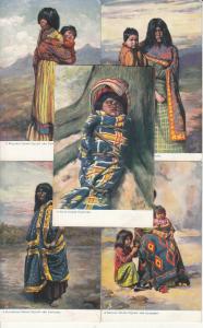 Native Americana indian native women and papoose Mohave Walapai Navajo Piute