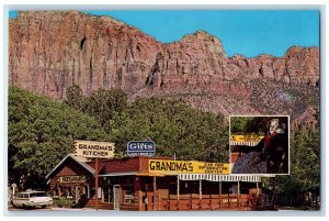 c1970's Grandma's Kitchen and Gift Shop Springdale Utah UT Vintage Postcard 