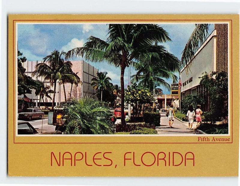 Postcard Fifth Avenue, Naples, Florida