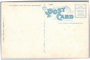 Postcard CT Stamford East Main Street cars coca cola antique auto parts co