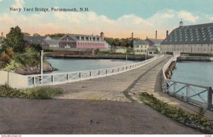 PORTSMOUTH, New Hampshire, 1900-10s; Navy Yard Bridge