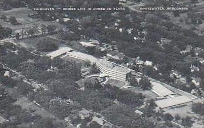 Wisconsin Whitewater Aerial View Fairhaven Where Life is Added to Years Artvue