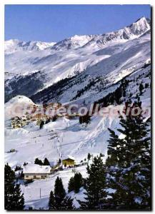 Postcard Modern Oburgurgl Mit Steinmann Schilift Otztal Tirol