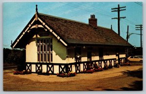 Railroad Locomotive Train Postcard - Lebanon Station - New Jersey