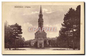 Old Postcard The Church Deauville