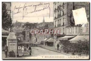 Boulogne sur Mer Old Postcard harbor Street