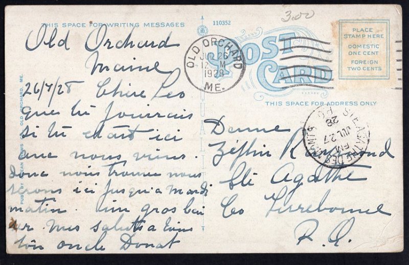 Maine OLD ORCHARD House pm1928 White Border