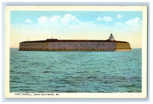 c1930 Fort Carroll Near Baltimore Maryland MD Vintage Unposted Postcard 