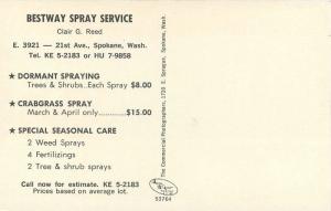 1950s Spokane Washington Bestway Spray Service Chevrolet Flatbed Truck Advert