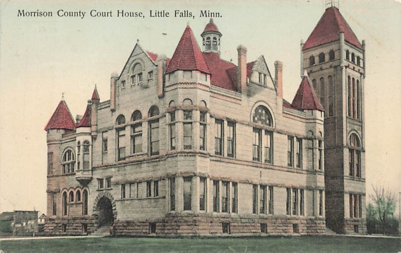 c1910 Morrison County Court House Little Falls Minnesota MN P481 